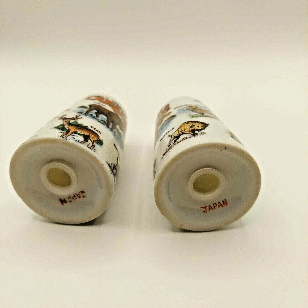 Souvenir Salt And Pepper Shakers Wild Animals Of Canada